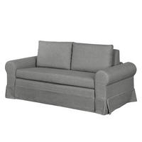 SCHLAFSOFA mit Husse - Grau, Textil (185/90/90cm) - home24