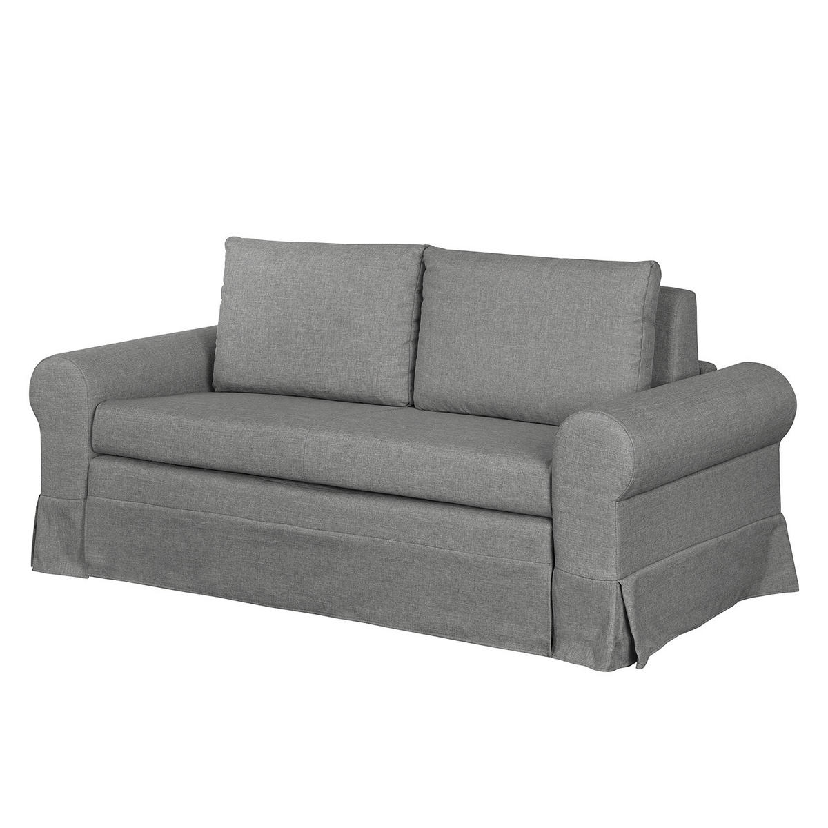 SCHLAFSOFA mit Husse - Grau, Textil (185/90/90cm) - home24