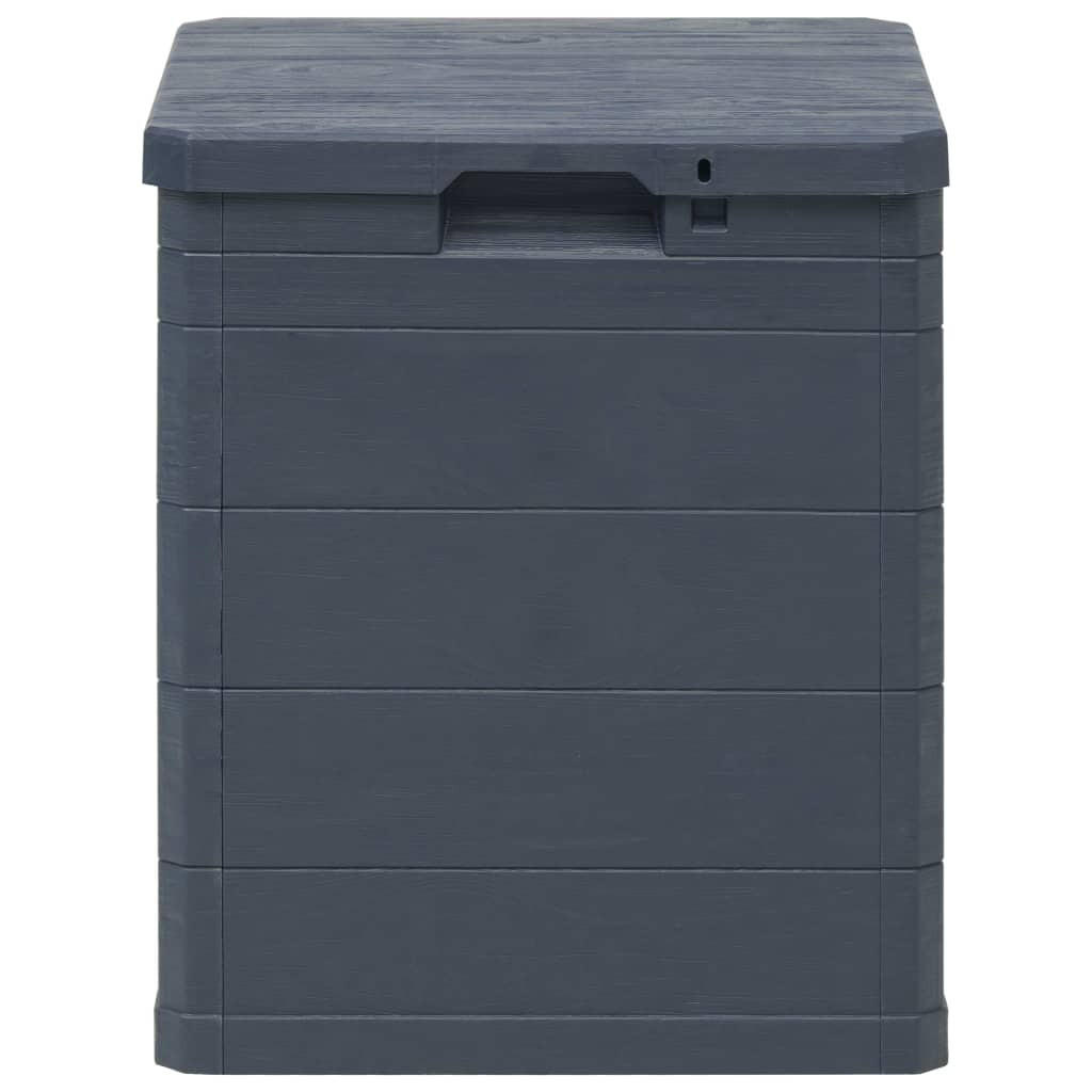 GARTEN-AUFBEWAHRUNGSBOX 90 L Anthrazit - Anthrazit, Kunststoff (44/50/42.5cm) - furnicato