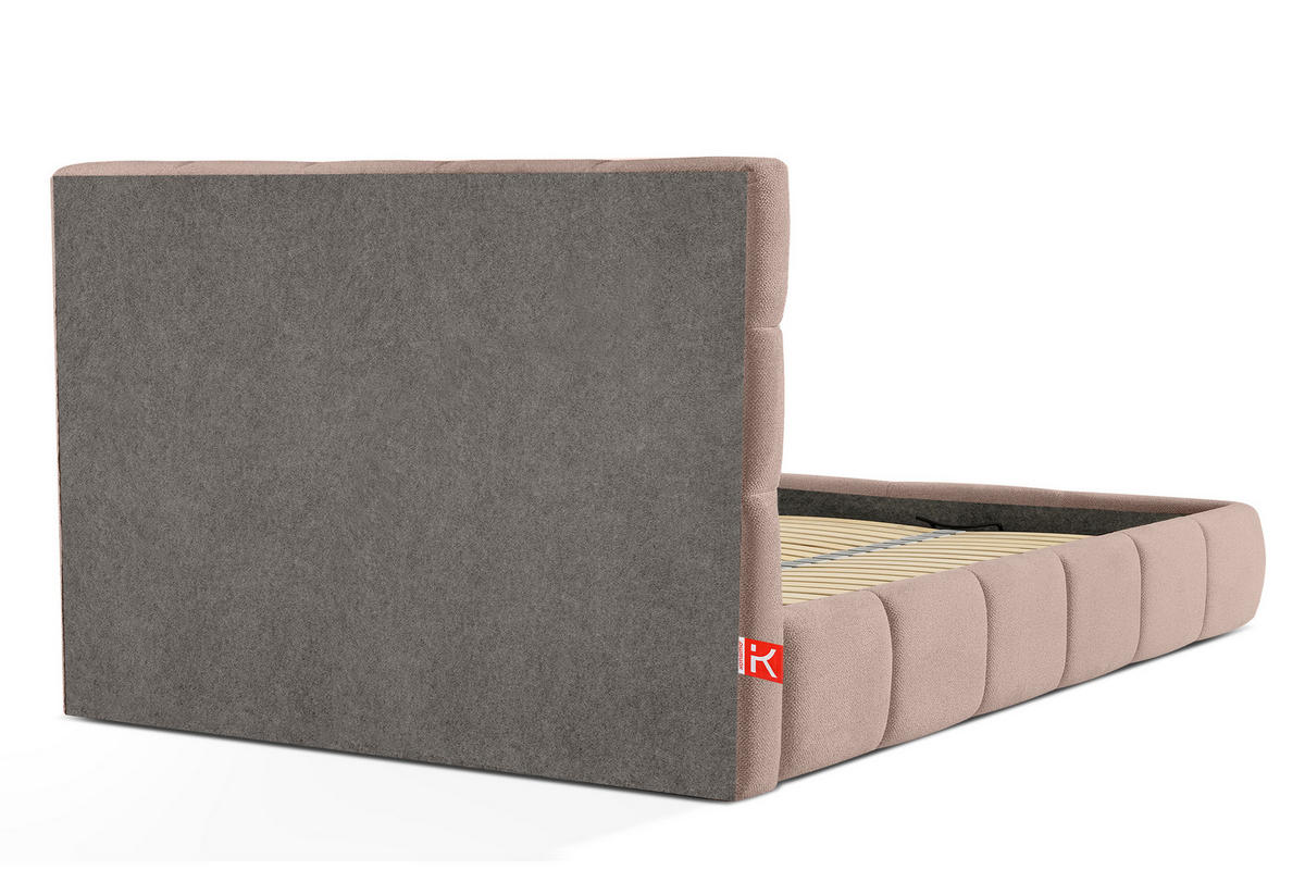 POLSTERBETT ALTOS Bouclé, rosa - Rosa, Holz/Holzwerkstoff (180/200cm) - KONSIMO®