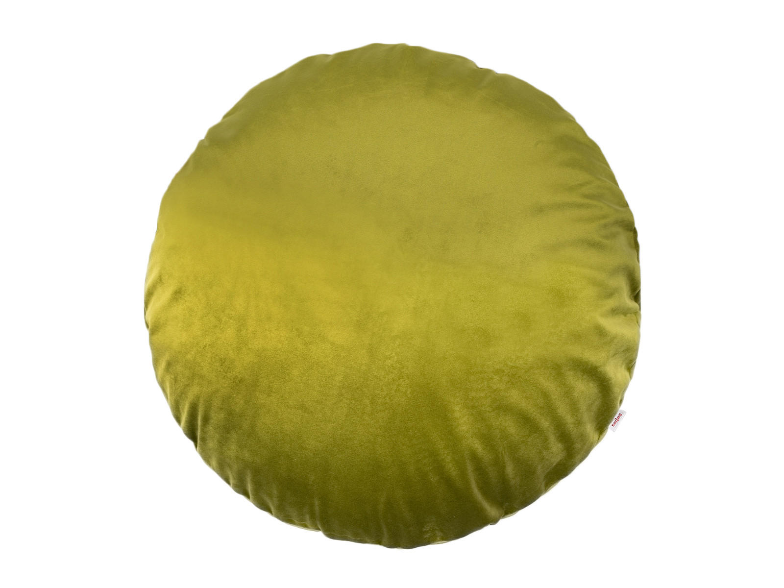 KISSENHÜLLE Rund Samt&Sonders mai-grün 80 cm Ø - Olivgrün/Grün, Textil (80/80cm) - beties Heimtextil