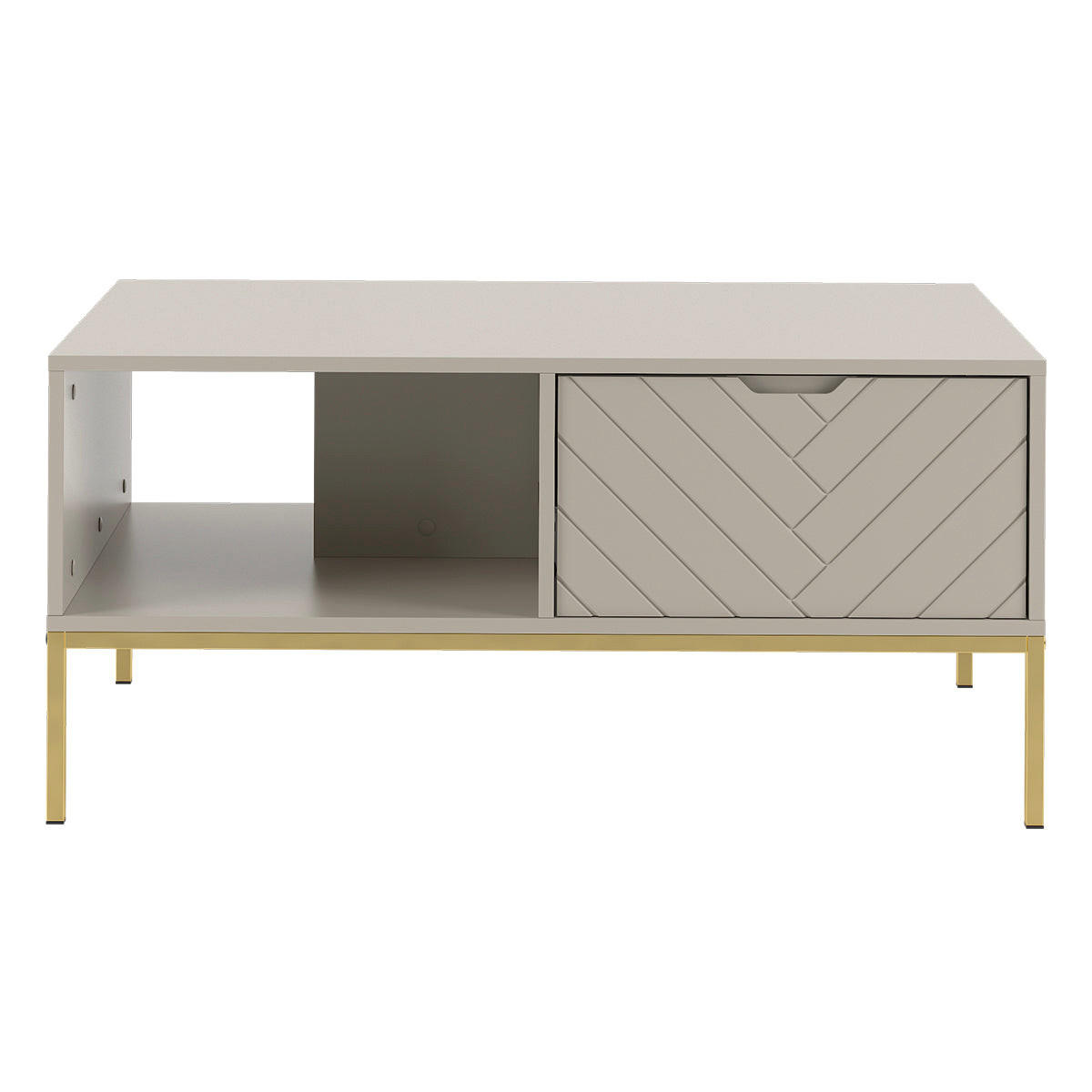 KLUBSKA MIZICA Daria Kašmir - bež, leseni material (68/104/69cm) - Petits-meubles