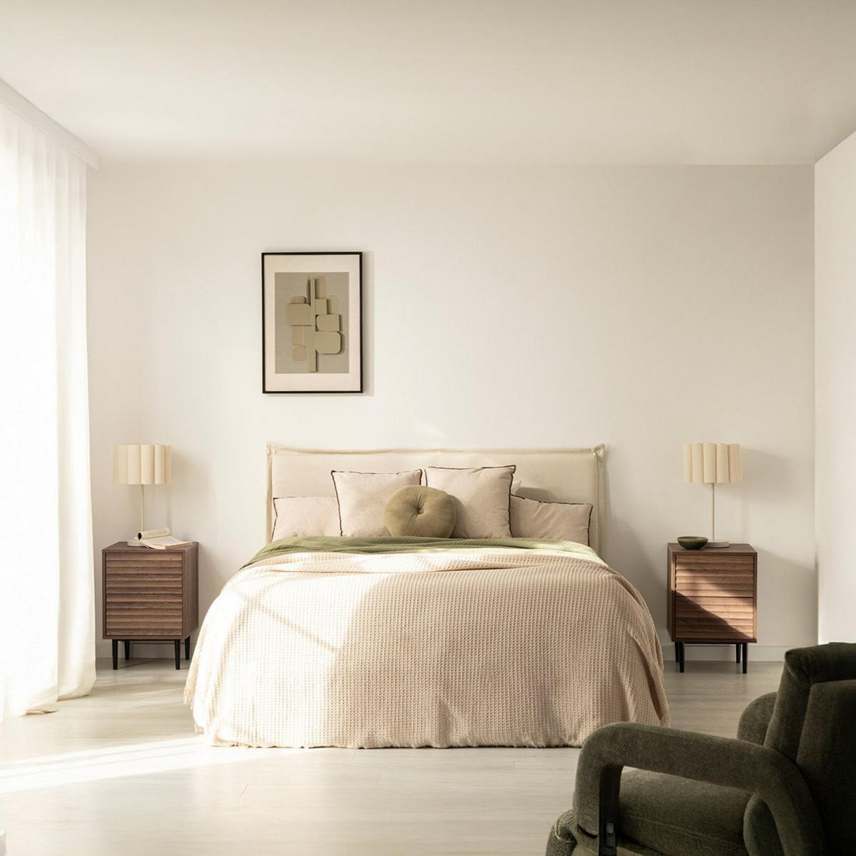 NACHTTISCH 2 SCHUBLADEN Evoke Walnuss 40 cm x 58 cm 2er-Set - Walnussfarben, Holzwerkstoff (40/58/40cm) - Klast Home