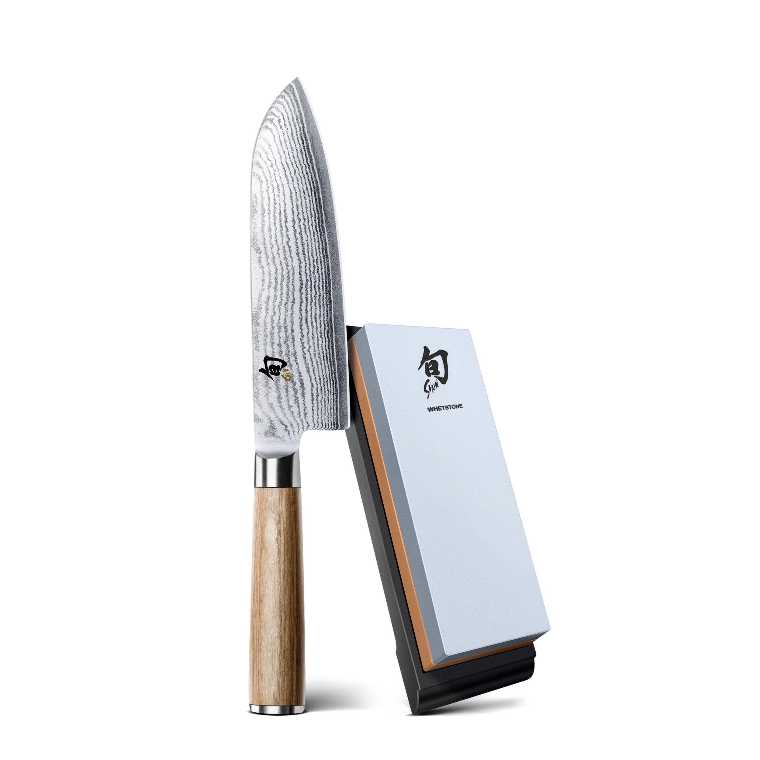 SANTOKUMESSER Shun Classic White Set, 2-tlg. - Silberfarben, Metall (50cm) - Kai Messer