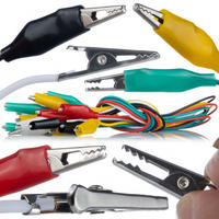 MESSKABEL Universal 10er-Set, 50 cm, beidseitig mit Krokodilklemmen 27 mm - Multicolor, Kunststoff/Metall (10/10/10cm)