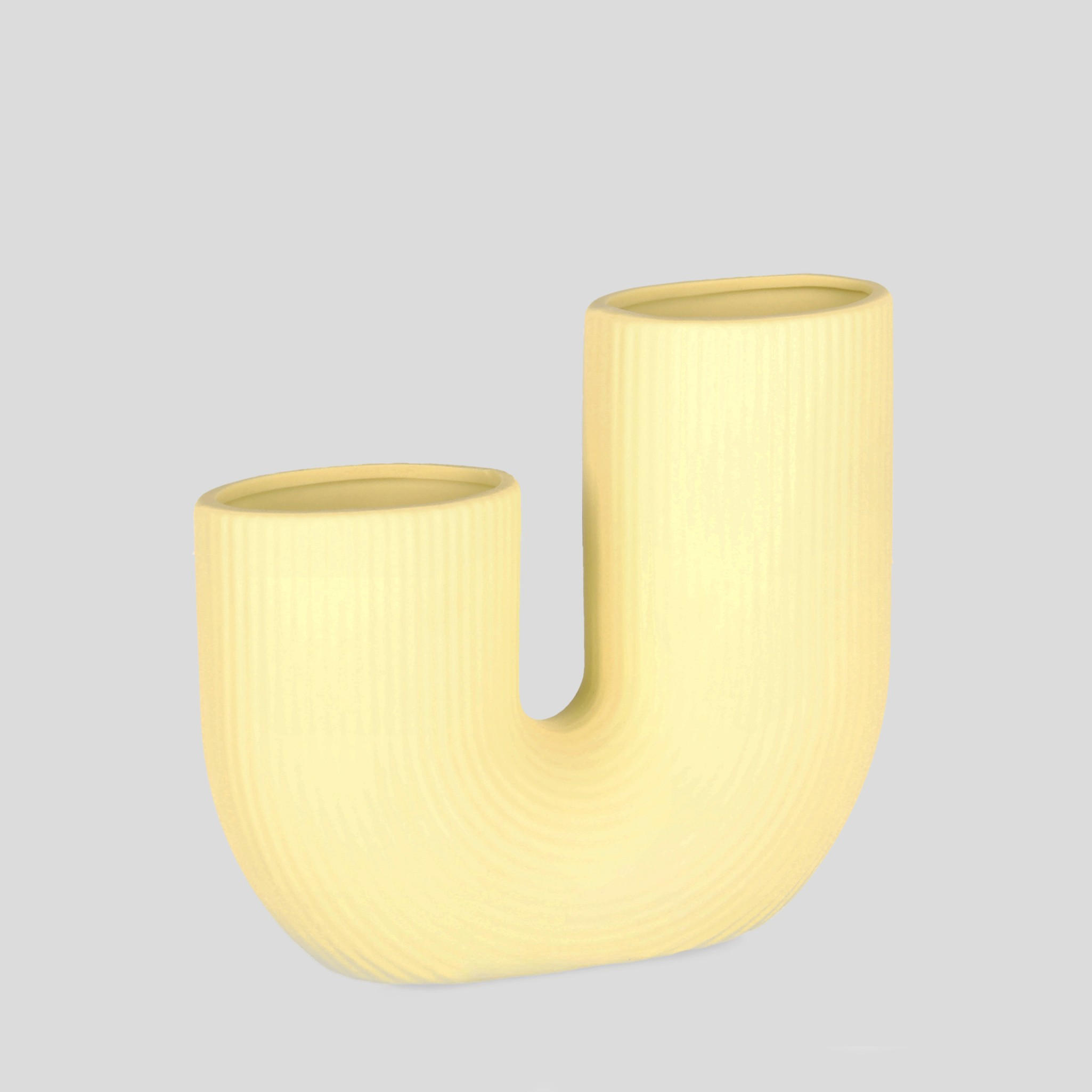 VASE Trilo - Gelb, Keramik (16cm) - home&you