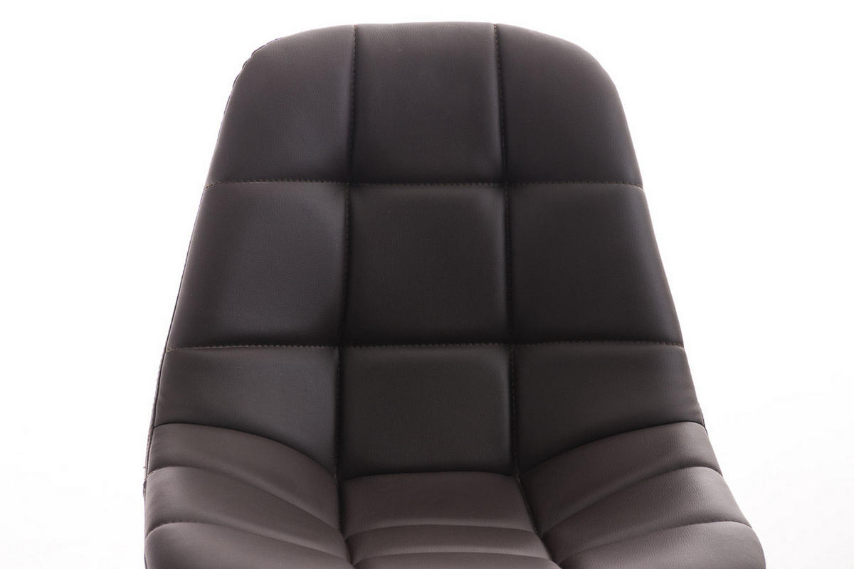 BÜROSTUHL Emily, Kunstleder Braun - Braun, Textil/Metall (55/91/55cm) - TPFLiving