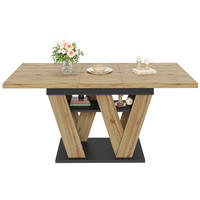 ESSTISCH Teleskop 119-158Cm W Beine Holzfarbe - Multicolor, Holzwerkstoff (80/119/75cm) - FLIEKS