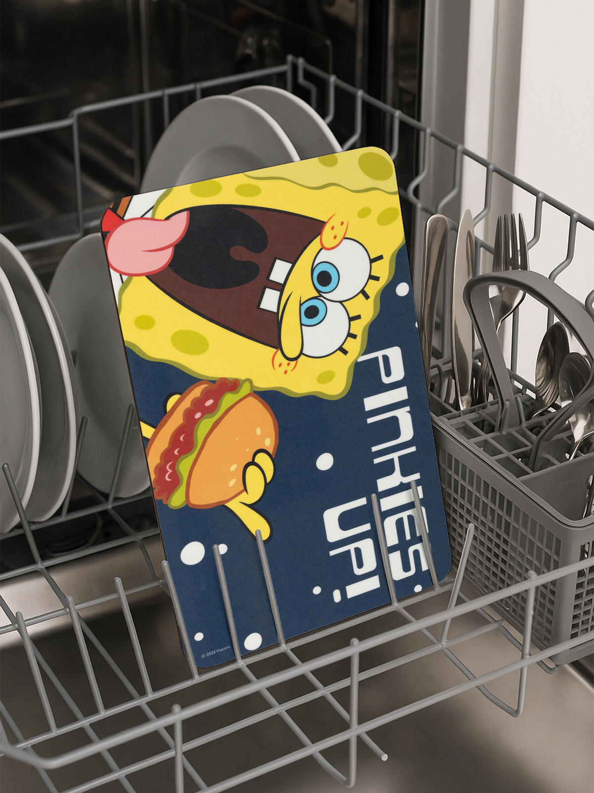 BRETTCHEN Spongebob Schwammkopf Pinkies Up! Schwarz 14,5 x 23,5 cm - Multicolor, Kunststoff (14.5/23.5cm)