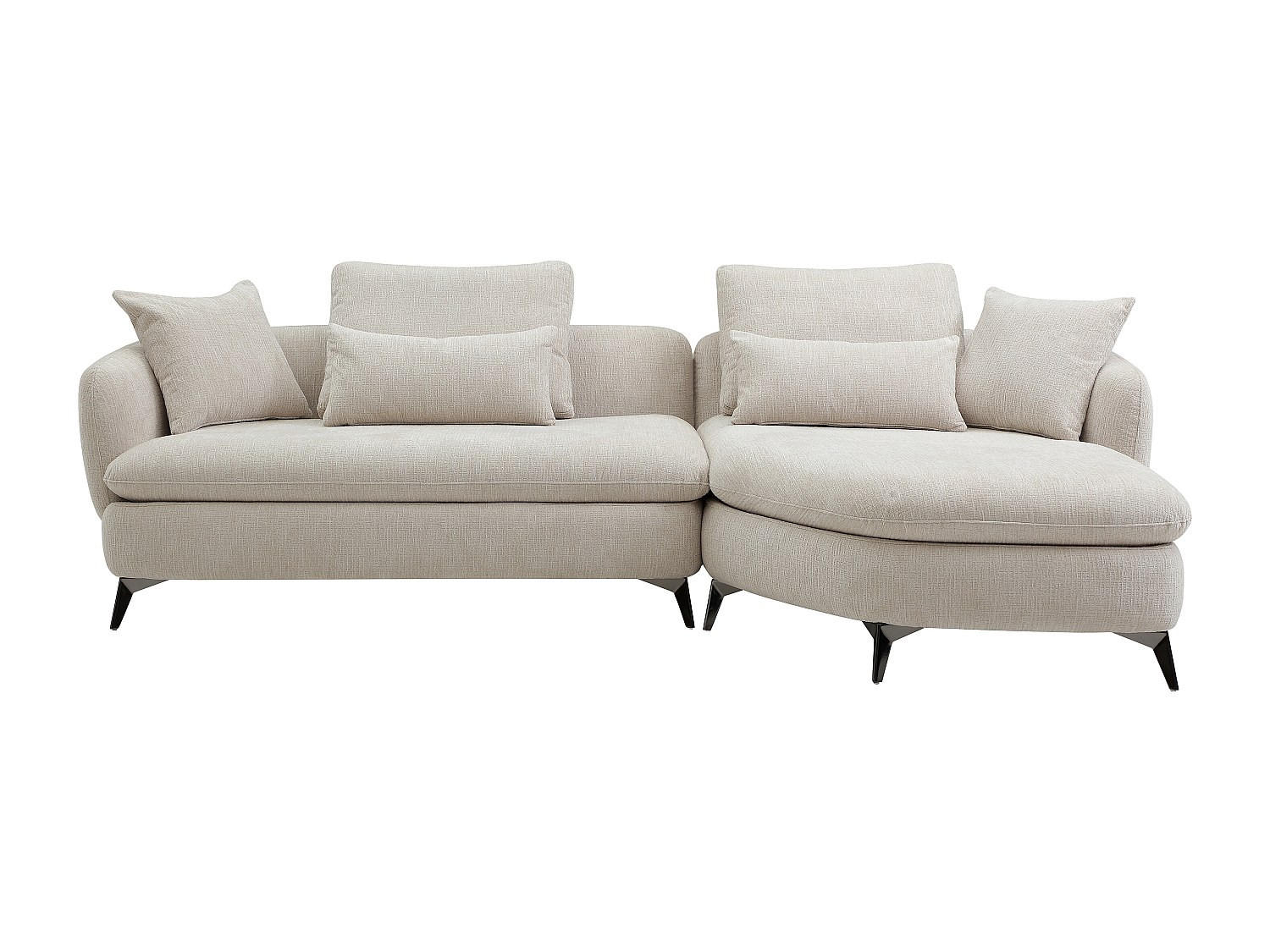 Vente-Unique Sofa Beige 280x92x160 cm