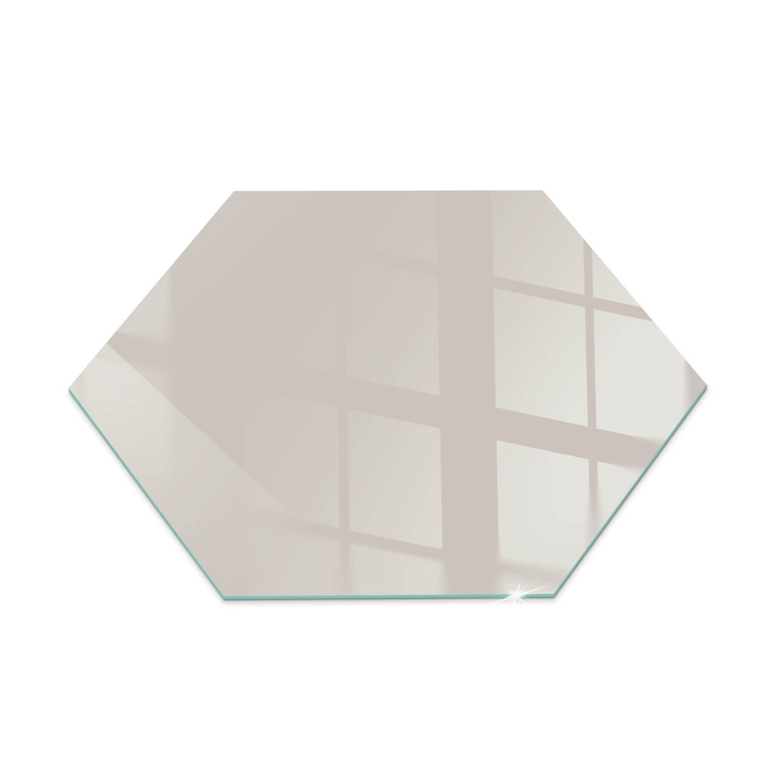 ArtPrintCave Glasplatte Creme 40x40x0.4 cm
