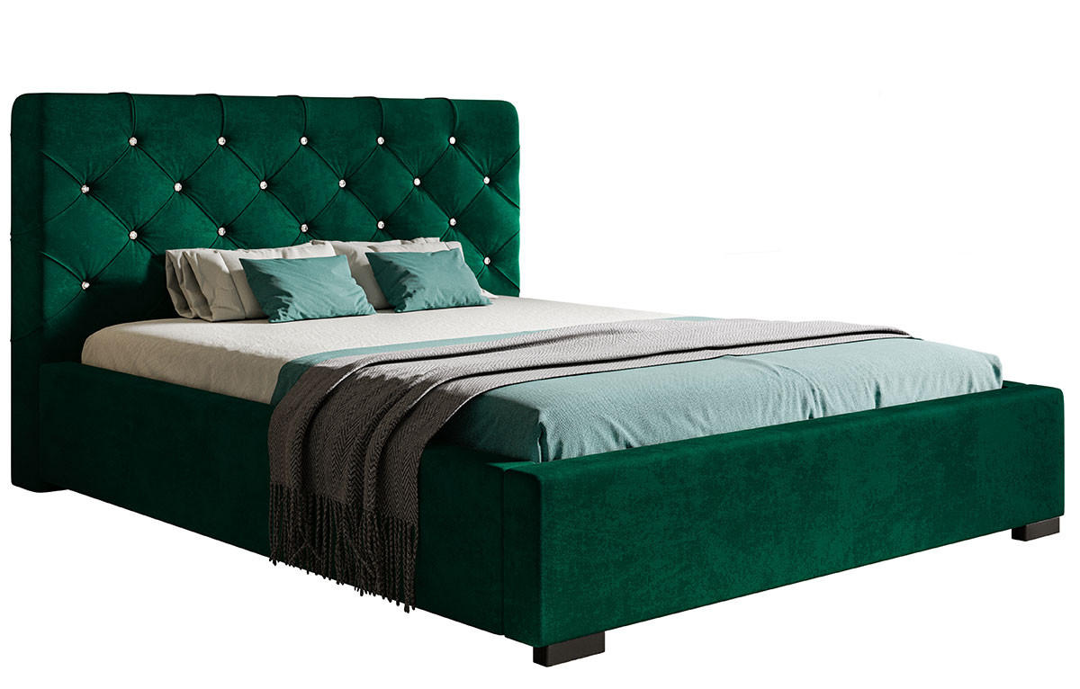 BETT Butelgrün BEN 11 Mit Bettkasten 180x200 cm - Grün, Textil (180/200cm) - Sepro Meble