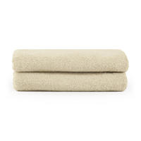 HANDTUCH 2er-Set, 2x Handtuch 50/100 cm, Sandfarben - Sandfarben, Textil (50/100cm) - Blumtal