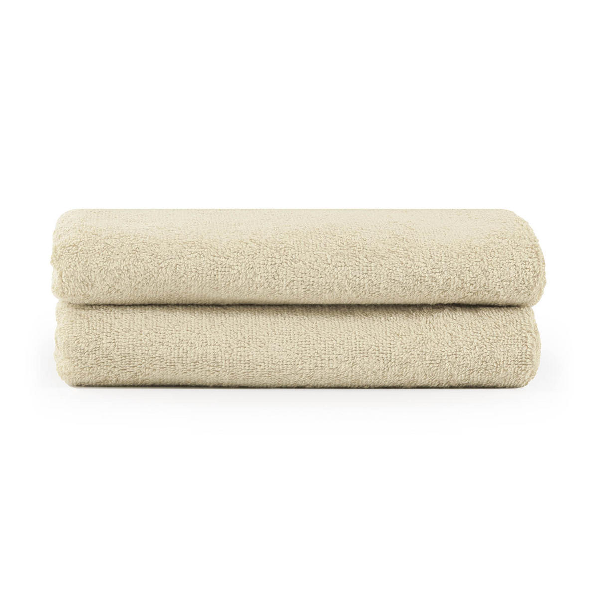 HANDTUCH 2er-Set, 2x Handtuch 50/100 cm, Sandfarben - Sandfarben, Textil (50/100cm) - Blumtal