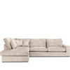 ECKSOFA LINKS IMPERA Modern 4/5 Sitzer, Creme - Creme, Textil (314/224cm) - KONSIMO®