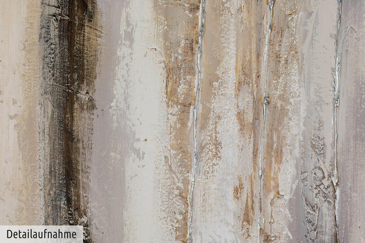 ÖLGEMÄLDE 150/50 cm - Beige/Braun, Holz/Textil (150/50cm) - KUNSTLOFT