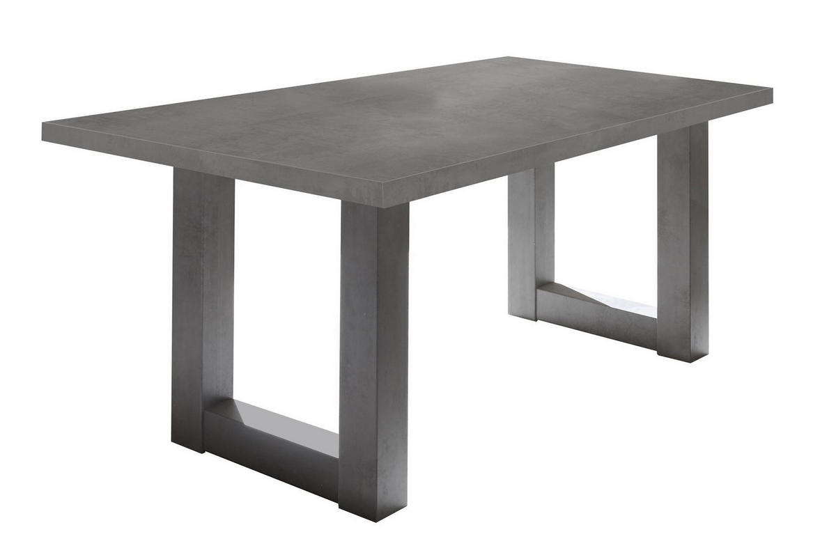 ESSTISCH ausziehbar Eila 3 160 x 90 x 75 Esszimmertisch Graphit - Grau, Holz (160/90/75cm) - 58aufmkessel