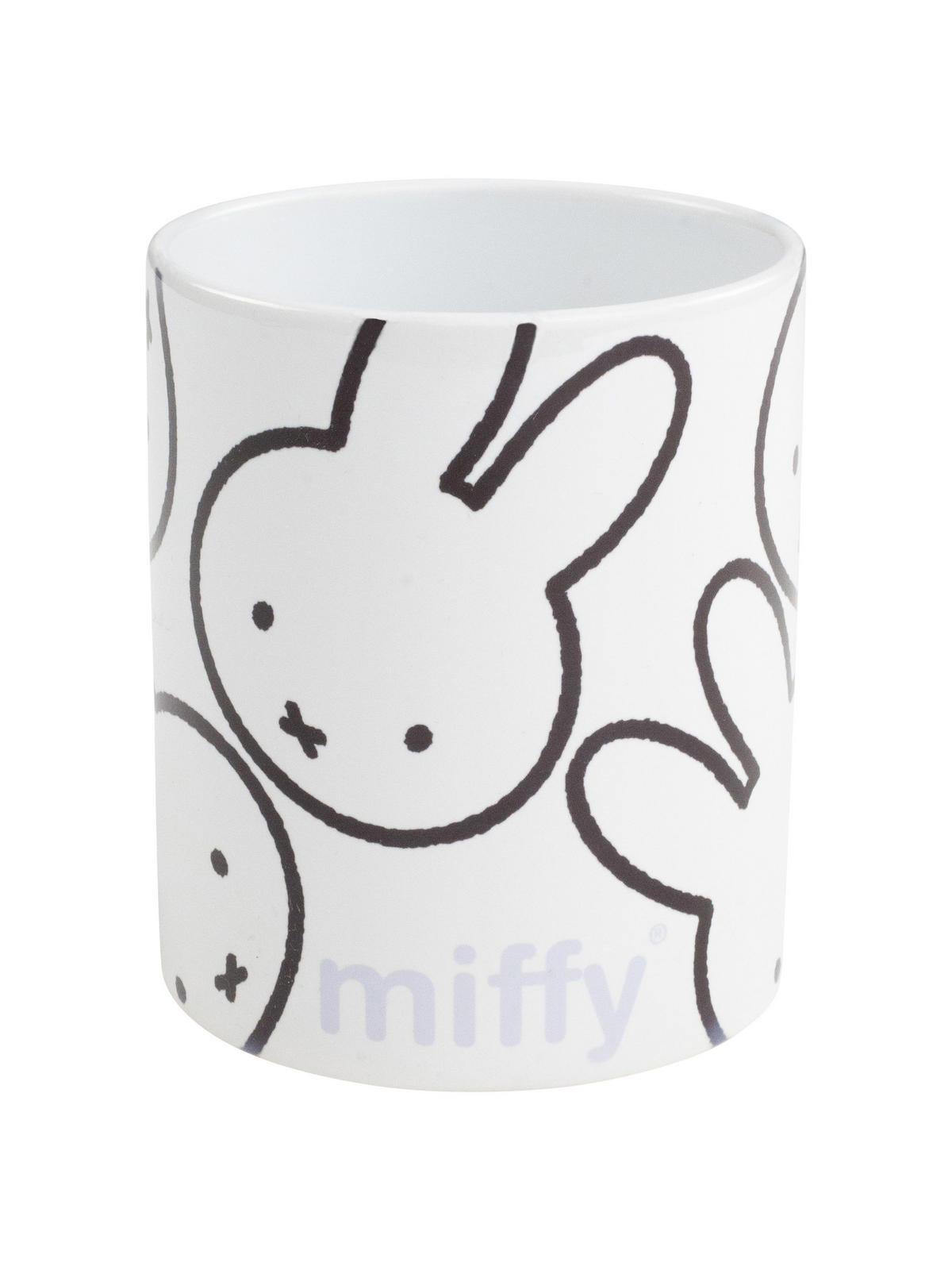 KAFFEEBECHER Miffy Hase Allover Weiß 320 ml - Weiß, Keramik (0.32L) - United Labels