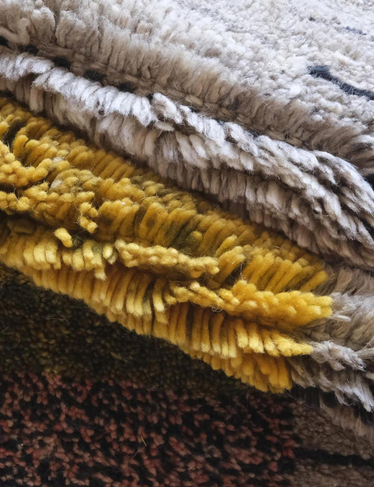 BERBERTEPPICH aus Marokko aus reiner Wolle 200x 300 cm - Multicolor, Naturmaterialien (200/300cm) - AFK Living