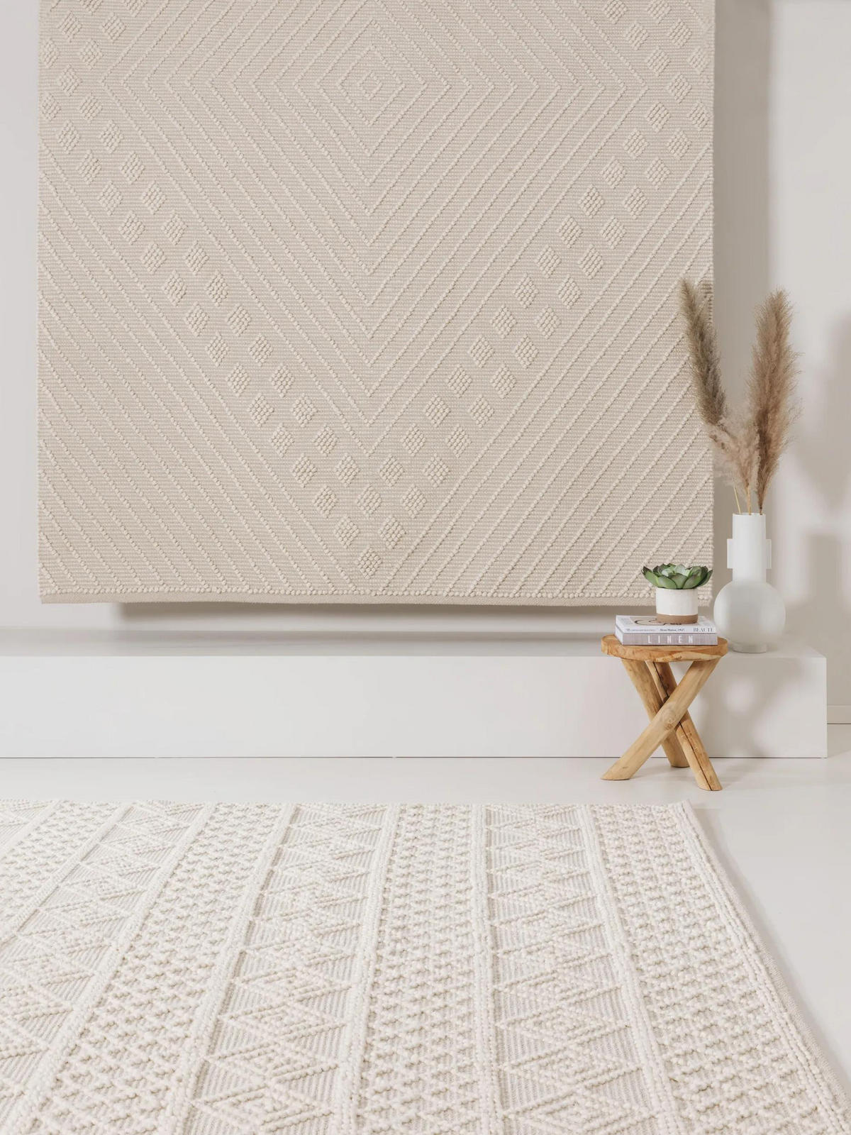 TEPPICH Jasper Cream 160x230 cm - Creme, Textil (160/230cm) - benuta Pure