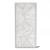 SEITENWAND für Pergola aus Aluminium 123cm Weiß - Weiß, Metall (123/234/6cm) - WEIDE