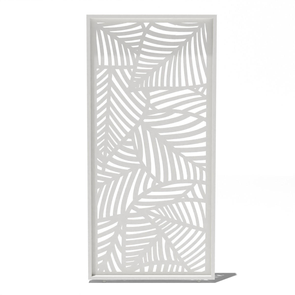 SEITENWAND für Pergola Dekorative Wand aus Aluminium Weiß 113 cm - Weiß, Metall (113/234/6cm) - WEIDE