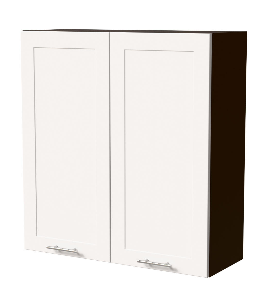 HÄNGESCHRANK Oslo W4/90 Lava / Weiß Matt 90 / 32,5 / 96cm - Dunkelgrau/Weiß, Holz/Holzwerkstoff (90/96/32.5cm) - Feldmann-Wohnen