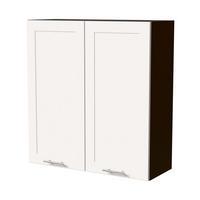 HÄNGESCHRANK Oslo W4/90 Lava / Weiß Matt 90 / 32,5 / 96cm - Dunkelgrau/Weiß, Holz/Holzwerkstoff (90/96/32.5cm) - Feldmann-Wohnen