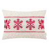 ZIERKISSENHÜLLE Scandi Snowflake rot 40x60cm - Rot, Textil (40/60cm) - Tom Tailor