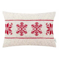 ZIERKISSENHÜLLE Scandi Snowflake rot 40x60cm - Rot, Textil (40/60cm) - Tom Tailor