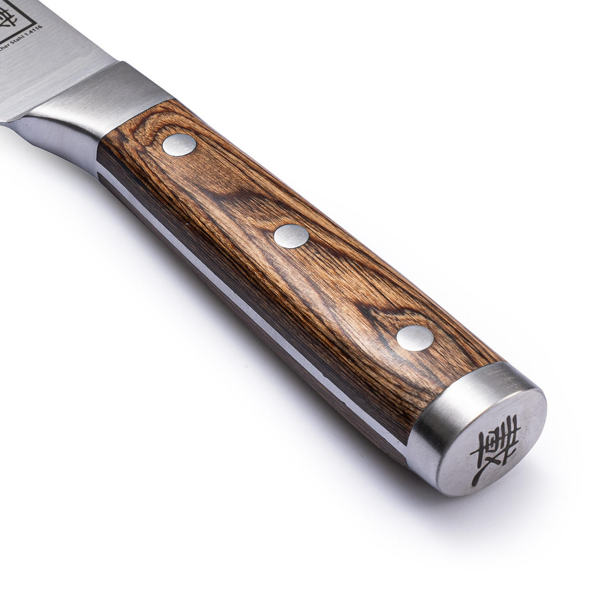 BLOCKMESSER 19 cm - Braun, Metall (32cm) - Zayiko