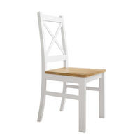 HOLZSTUHL OLEA Weiß / Craft Gold Eiche - Eichefarben/Weiß, Holzwerkstoff (42/95/42cm) - Lookway