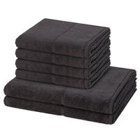 FROTTIERSET Pearl 6-teilig - Dunkelgrau, Textil (50/100cm) - MÖVE