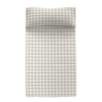 TAGESDECKE vichy 180x260 cm (bett 80/90/105) beige - Beige, Textil (180/260cm) - Happy Friday