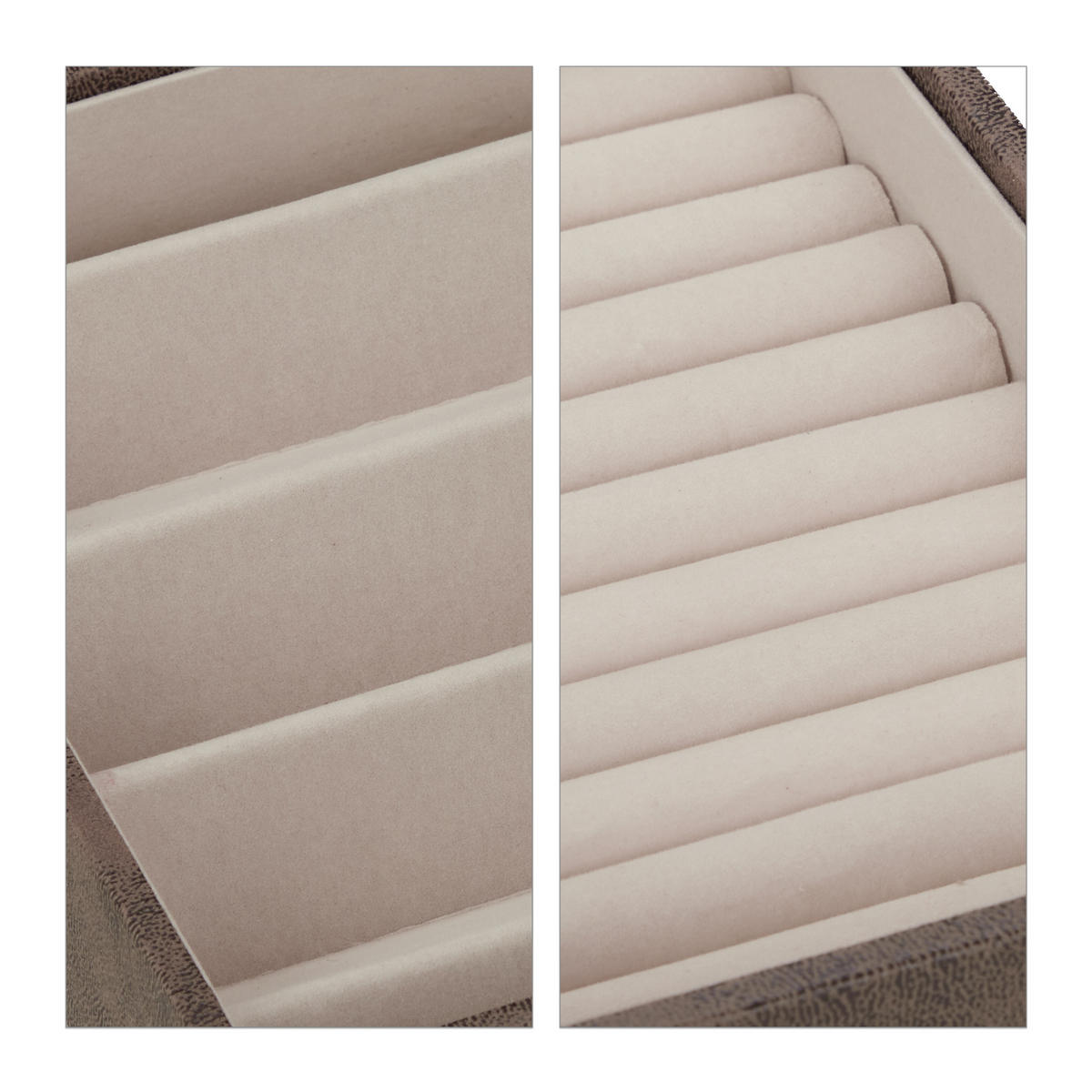 SCHMUCKKÄSTCHEN - Multicolor, Holzwerkstoff/Wellpappe (30/5/21cm) - Relaxdays