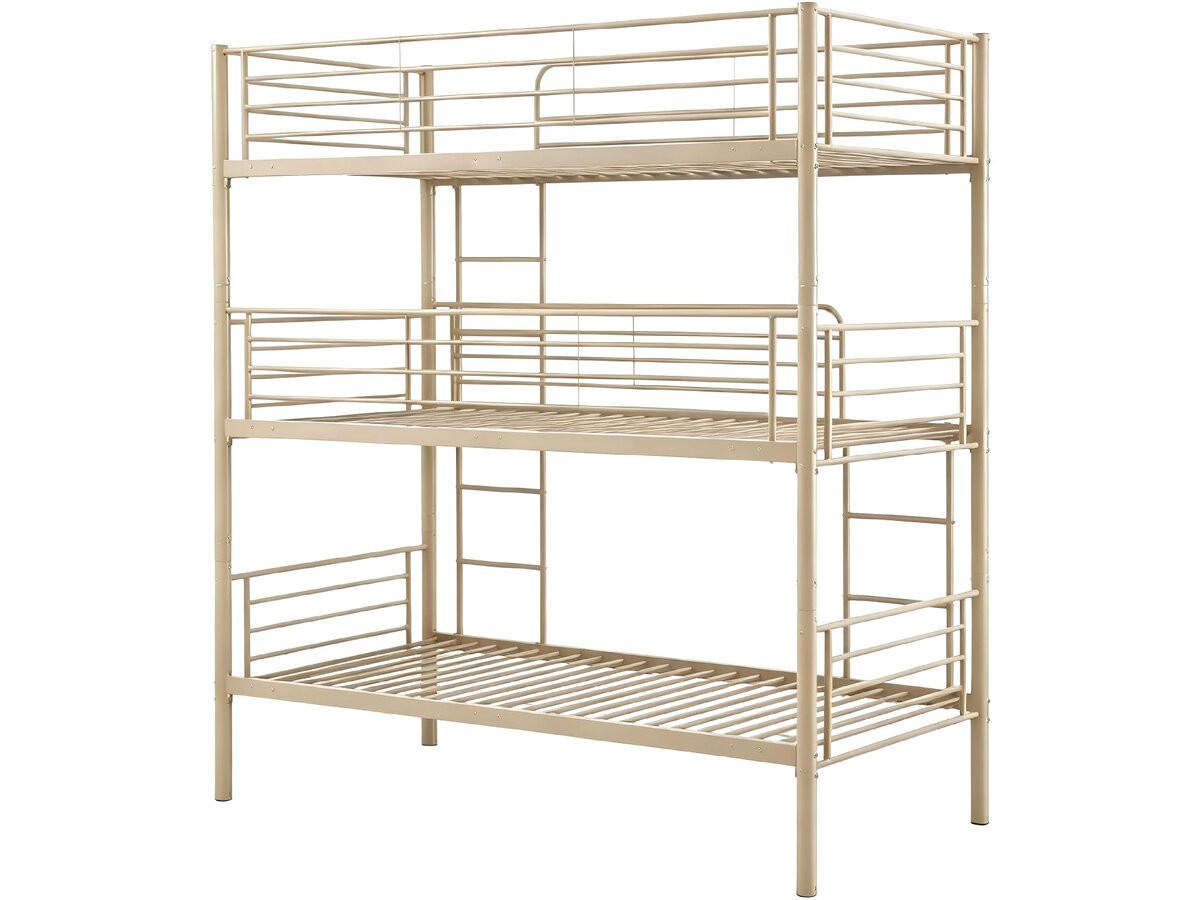 ETAGENBETT havin Grau - Grau, Metall (190/90cm) - Habitat Garten
