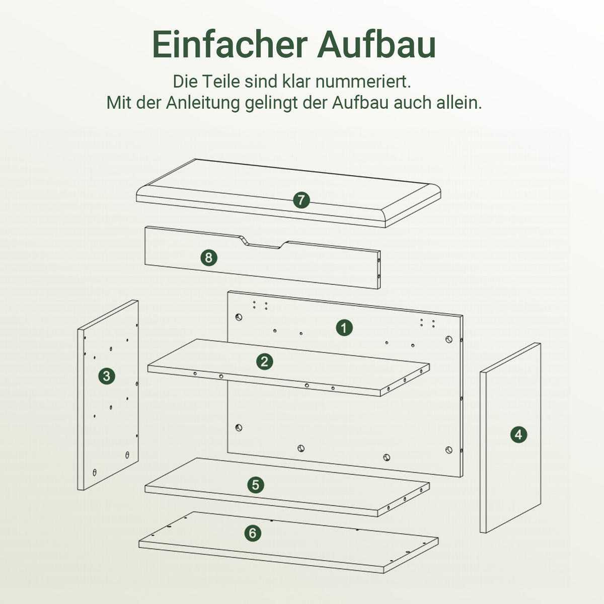 SITZBANK mit Stauraum, 60x30x44 cm, gepolstert, bis 120 kg, offene Fächer & Staufach oben, für Flur, Schlafzimmer & Wohnzimmer - Grau, Holzwerkstoff (60/44/30cm) - SoBuy