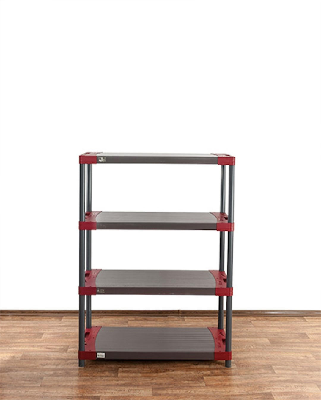 KUNSTSTOFFREGAL GREY BEAR Low 138x110x46cm Fachlast 120kg Grau-Rot - Rot, Kunststoff (110/138/46cm) - PROREGAL