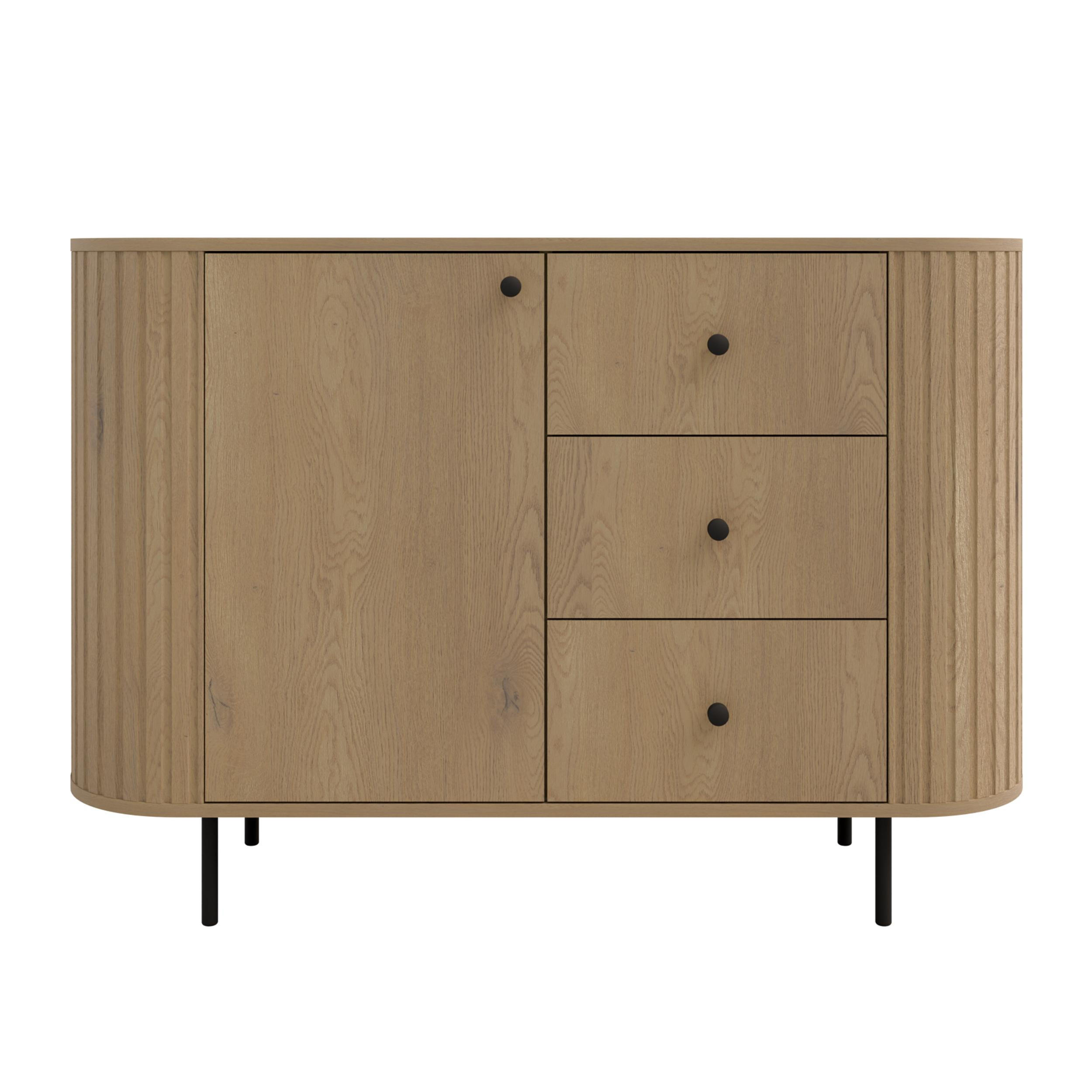 AX Living Sideboard Eiche 123x85.4x42.3 cm