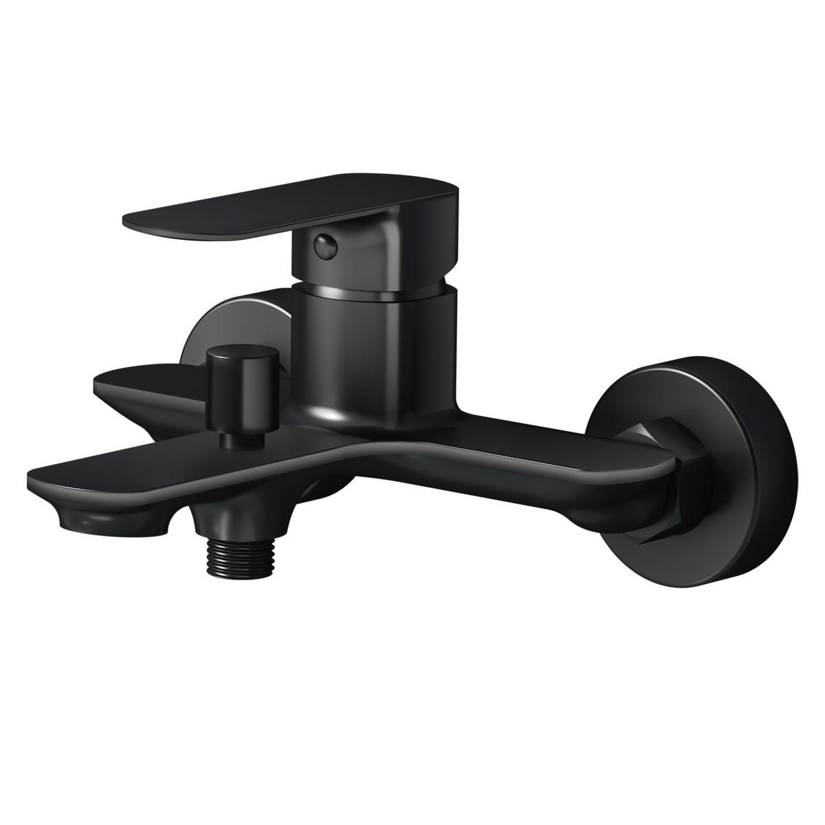DUSCHARMATUR Schwarz Matt 21,2/18,3 cm - Schwarz, Metall (18/11/21cm) - EMKE