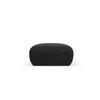 POUF Molino aus Chenille-Stoff schwarz - Schwarz, Textil (75/36/75cm) - Micadoni