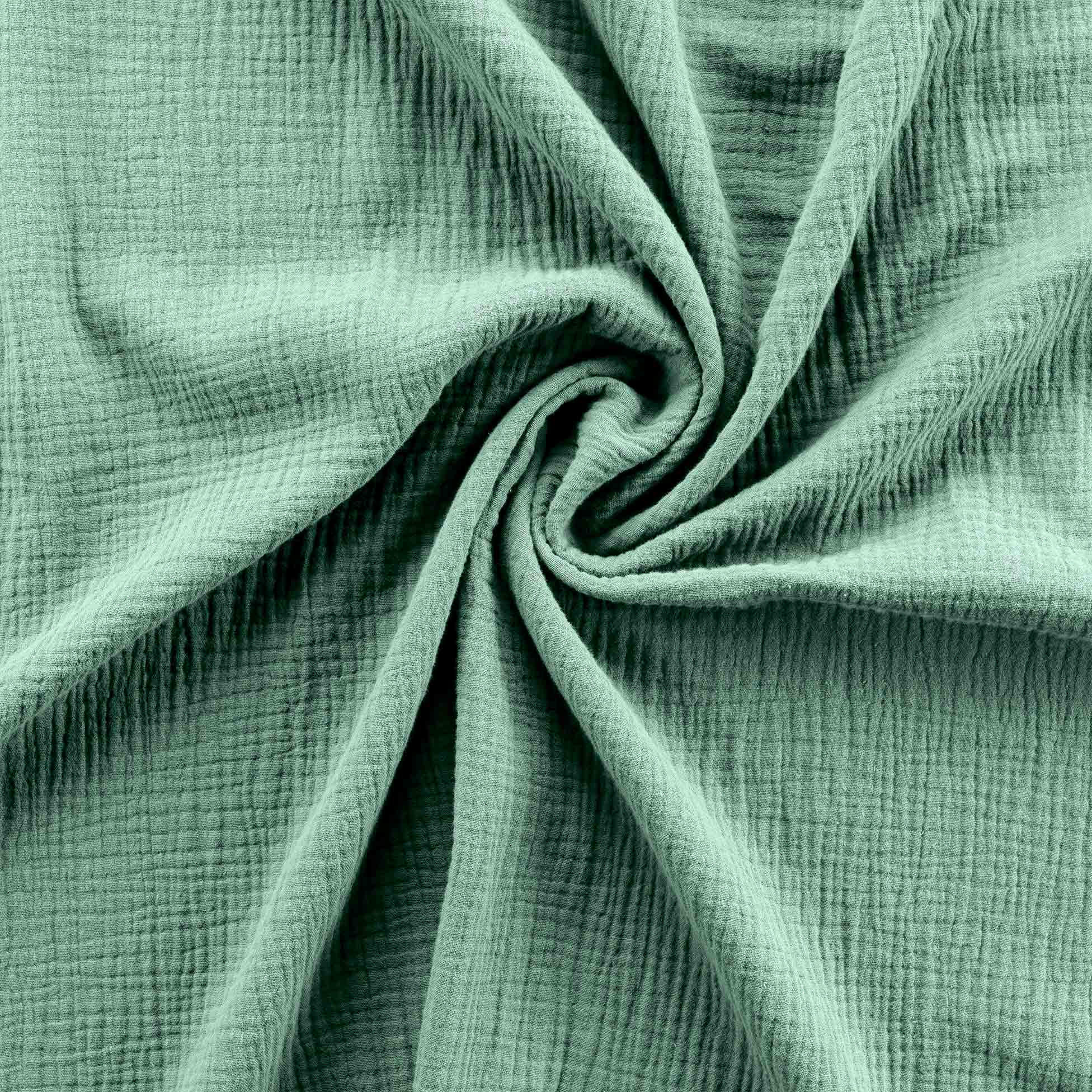 BETTWÄSCHE Angelia 240/220 cm - Grün, Naturmaterialien (220/240cm) - Douceur d´intérieur