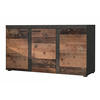 SIDEBOARD Spacoro 3D Matera, Old Style 148,8/82/40,3 cm – Wohnzimmer Kommode Modern - Dunkelgrau/Bronzefarben, Holzwerkstoff/Kunststoff (149/82/40cm) - AX Living