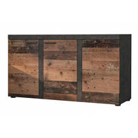 SIDEBOARD Spacoro 3D Matera, Old Style 148,8/82/40,3 cm – Wohnzimmer Kommode Modern - Dunkelgrau/Bronzefarben, Holzwerkstoff/Kunststoff (149/82/40cm) - AX Living