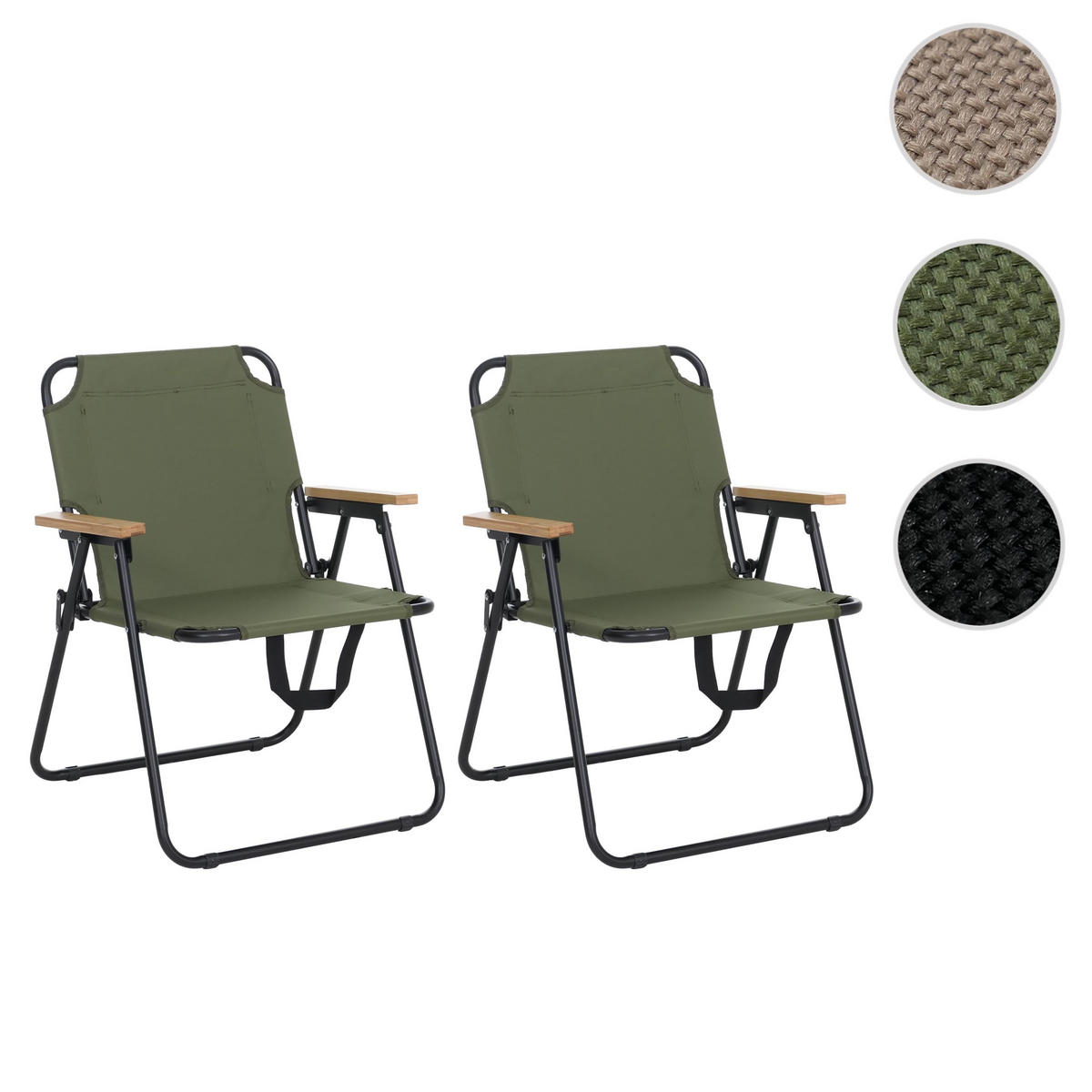 CAMPINGSTUHL Grün - Grün, Textil (57/71/57cm) - MCW
