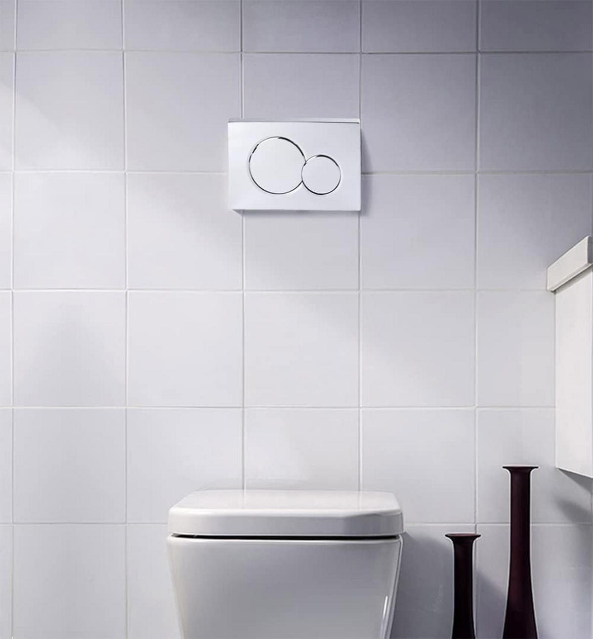 WC-BETÄTIGUNGSPLATTE – Gold – Kompatibel mit Geberit Sigma01 - Platinfarben, Metall (25.5/5/17.3cm)