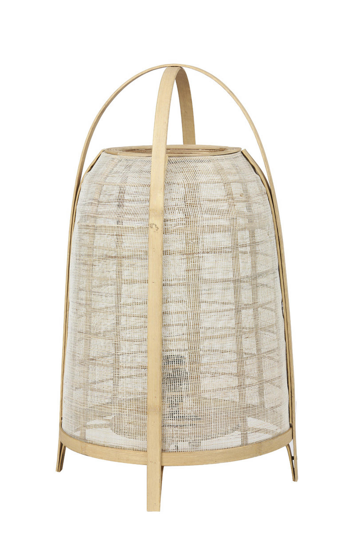 TISCHLAMPE Jacinto Braun Ø34/60 cm - Braun, Holz (34/34/60cm) - Light & Living
