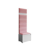 GARDEROBEN-SET Grawis 60 IV - Silberfarben/Rosa, Holzwerkstoff/Kunststoff (64.5/45/34cm) - MIRJAN24