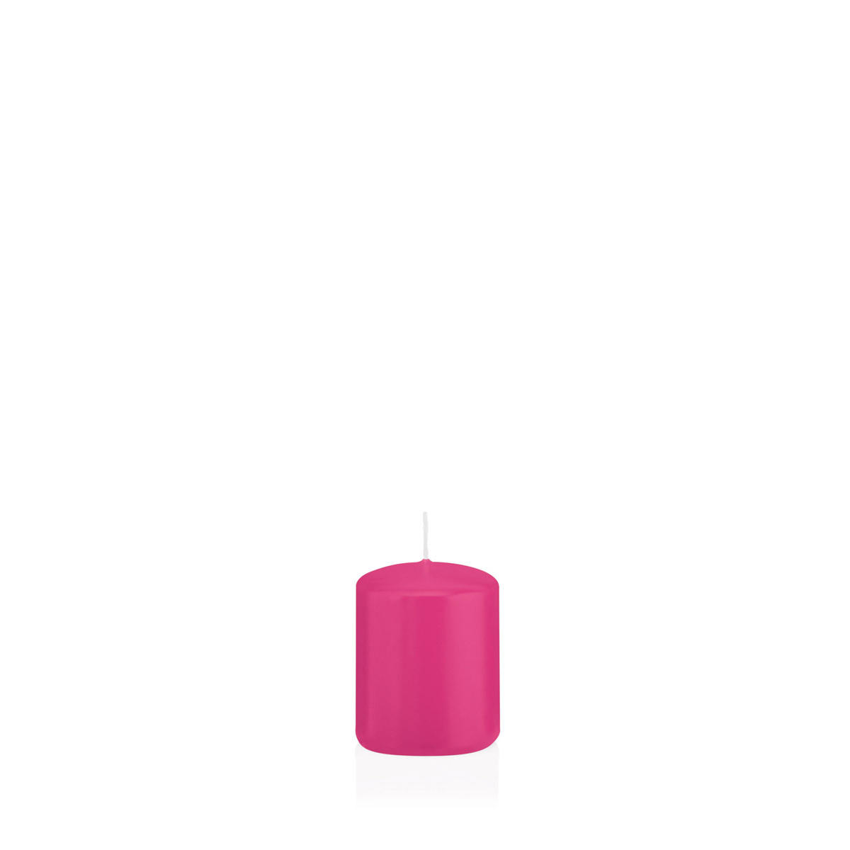 STUMPENKERZEN Pink Ø 48 x 60 mm, 24 Stück - Pink, Paraffin (5/6cm) - Wiedemann Kerzen