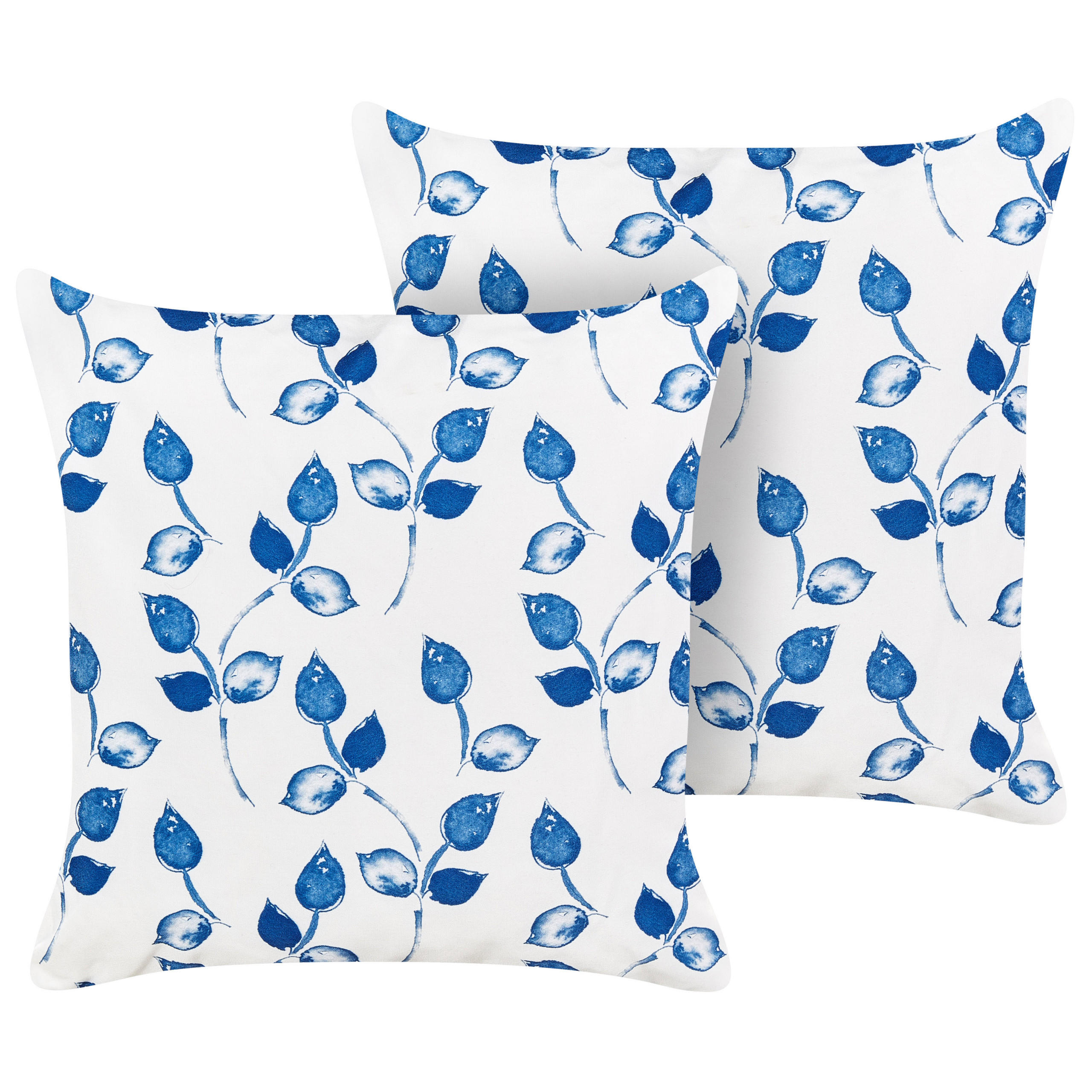 PERNĂ DE GRĂDINĂ set de 2 model cu frunze albă/albastră 45/45 cm Torbora